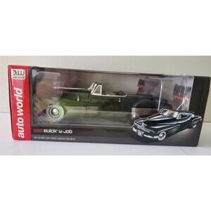 Auto World 1:18 scale 1938 Buick Y-Job Black Convertible NIB